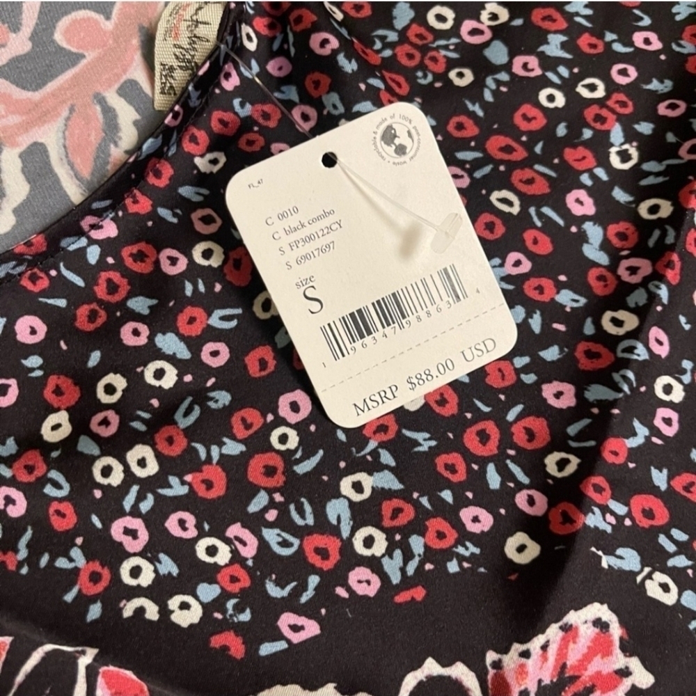 Free People Your Better Side Midi Black Combo Size Small NWT - Picture 6 of 14
